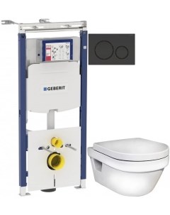 Комплект подвесной унитаз Hygienic Flush 5G84HR01 система инсталляции Geberit 111 362 00 5 115 882 D Gustavsberg