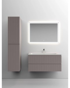 Комплект мебели серый матовый 101 см Snob T SNT100SM CN7013 CI1000 Sancos