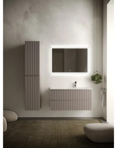 Комплект мебели серый матовый 101 см Snob R SNR100RSM CN7015 CI1000 Sancos