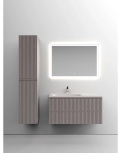 Комплект мебели серый матовый 101 см Snob T SNT100LSM CN7014 CI1000 Sancos