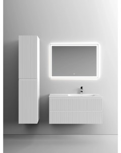 Комплект мебели белый матовый 101 см Snob T SNT100RW CN7015 CI1000 Sancos