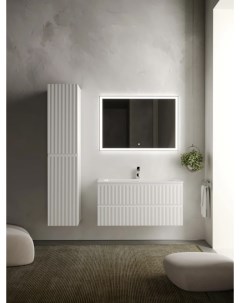 Комплект мебели белый матовый 101 см Snob R SNR100W CN7013 CI1000 Sancos