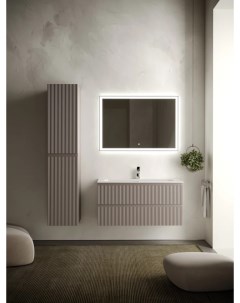 Комплект мебели серый матовый 101 см Snob R SNR100SM CN7013 CI1000 Sancos