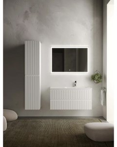 Комплект мебели белый матовый 101 см Snob R SNR100RW CN7015 CI1000 Sancos