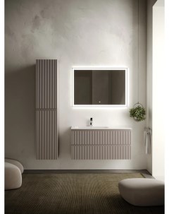 Комплект мебели серый матовый 101 см Snob R SNR100LSM CN7014 CI1000 Sancos