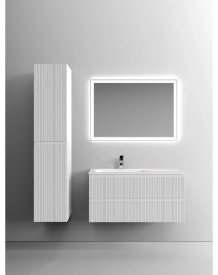 Комплект мебели белый матовый 101 см Snob T SNT100LW CN7014 CI1000 Sancos