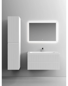 Комплект мебели белый матовый 101 см Snob T SNT100W CN7013 CI1000 Sancos