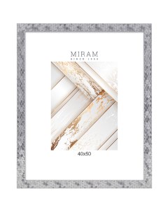 Рамка Мирам 40x50 см пластик цвет серебро Без бренда