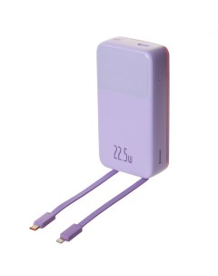 Внешний аккумулятор Power Bank OS Comet Series Dual Cable Digital 20000mAh 22 5W Purple PPMD020105 Baseus