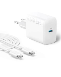 Зарядное устройство A2347 312 USB C 20W кабель USB C ANK B2347G21 WT Anker