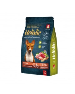Корм для собак Holistic для мелких и средних пород телятина с зеленым горошком сух 1 5кг Зоогурман