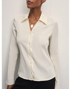 Приталенная блуза из жатой ткани Zarina