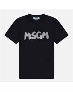 Женская футболка New Logo Brush Glitter Msgm