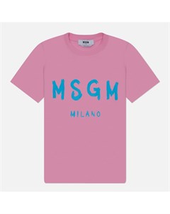 Женская футболка Brush Stroke Logo Msgm
