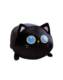 Мягкая игрушка Черная кошка 30 см черный Kokos