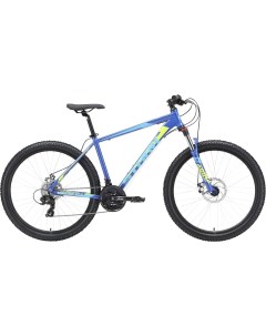Велосипед взрослый Hunter 27 2 D насыщенный синий голубой металлик 16 HQ 0009927 Stark