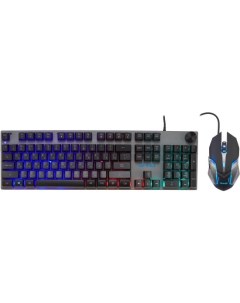 Комплект мыши и клавиатуры GMNG 500GMK серый черный Oklick
