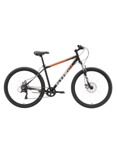 Велосипед взрослый Respect 27 1 D Microshift черный оранжевый серый 16 HQ 0009977 Stark