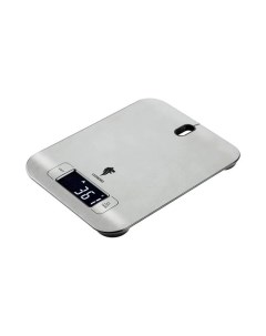 Весы кухонные электронные металл LE 1705 платформа точность 1 г до 5 кг LCD дисплей серые 105021 Leonord