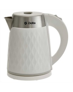 Чайник электрический DL 1111 белый 1 7 л 1500 Вт скрытый нагревательный элемент пластик Delta lux