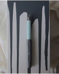Ручка перьевая Kaweco KK edition Mint Grey перо М Красный карандаш