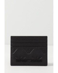 Кожаный футляр для кредитных карт с тиснением логотипа Emporio armani