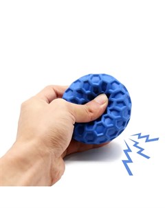 SkyRus Игрушка для собак резиновая Шестигранный мячик синяя 8х8х8см Skyrus игрушки для собак