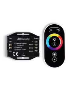 Контроллер для светодиодных лент RGB с сенсорным радио пультом 2 4G 24A 12V 288W 24V 576W GS11401 GS Ambrella light