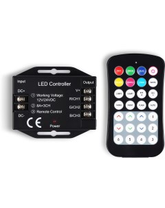 Контроллер Illumination GS11351 для светодиодных лент RGB с радио пультом 2 4G 24A 12V 288W 24V 576W Ambrella