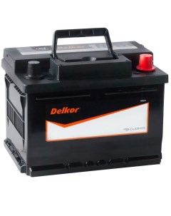 Автомобильный аккумулятор 61 Ач обратная полярность LB2 Delkor