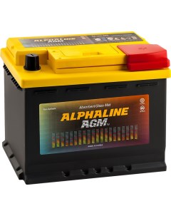 Автомобильный аккумулятор AGM 60 Ач обратная полярность L2 Alphaline