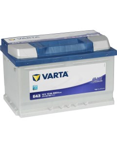 Автомобильный аккумулятор Blue Dynamic E43 72 Ач обратная полярность LB3 Varta