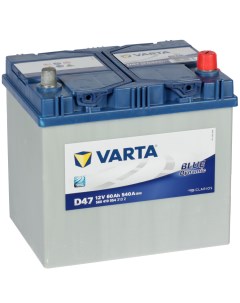 Автомобильный аккумулятор Blue Dynamic D47 60 Ач обратная полярность D23L Varta