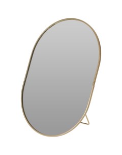Зеркало настольное 160х220мм стекло металл золото Koopman