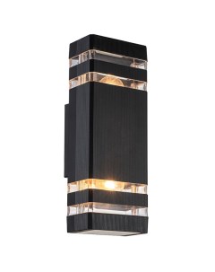 Уличный настенный светильник Exmoor E27 2х60Вт IP65 черный Escada
