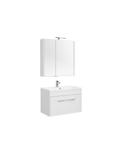 Комплект мебели Августа 90 см подвесная белая Aquanet