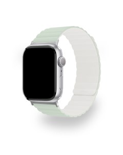 Ремешок Mode для Apple Watch 38 40 41 мм силиконовый цвет шалфей бежевый Ubear