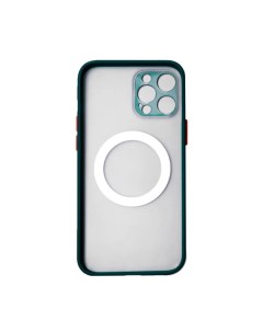 Чехол для iPhone 12 Pro с окантовкой пластиковый зеленый Luazon home