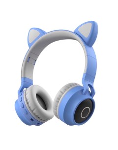 Беспроводные наушники VZV 850M голубой Cat ear