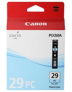 Картридж для струйного принтера PGI 29PC голубой оригинал Canon