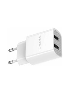 Сетевое зарядное устройство 2 USB 2100mAh BOROFONE BA53A Powerway dual port charger Bestyday