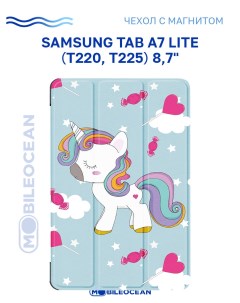 Чехол для планшета Samsung Tab A7 Lite T220 T225 8 7 Единорожка с магнитом Mobileocean