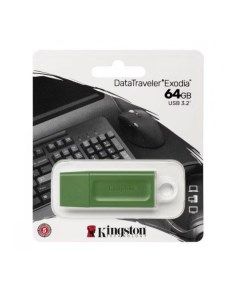 Флешка DataTraveler Exodia 64GB USB3 2 Green KC U2G64 7GG 64 ГБ green Kingston