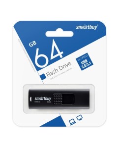 Флешка Smart Buy Fashion 64GB USB 3 0 Flash Drive черный Smartbuy