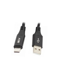 Кабель USB Type C USB CD1BL 1 м черный Acv