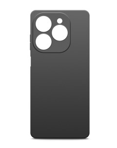 Чехол для Tecno Spark 20 Pro силиконовый матовый черный Miuko