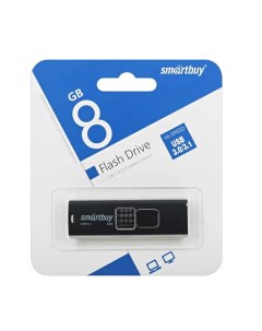 Флешка Smart Buy Fashion 8GB USB 3 0 Flash Drive черный Smartbuy