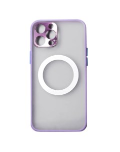 Чехол для iPhone 12 Pro с окантовкой пластиковый фиолетовый Luazon home