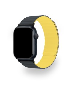 Ремешок Mode для Apple Watch 42 44 45 49 мм силиконовый цвет серый желтый Ubear