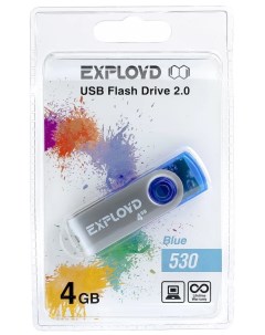 Флешка 530 4 Гб USB2 0 синяя Exployd